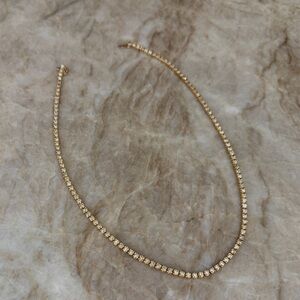 Natural Diamond Tennis Necklace